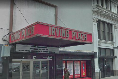 The exterior of Irving Plaza.